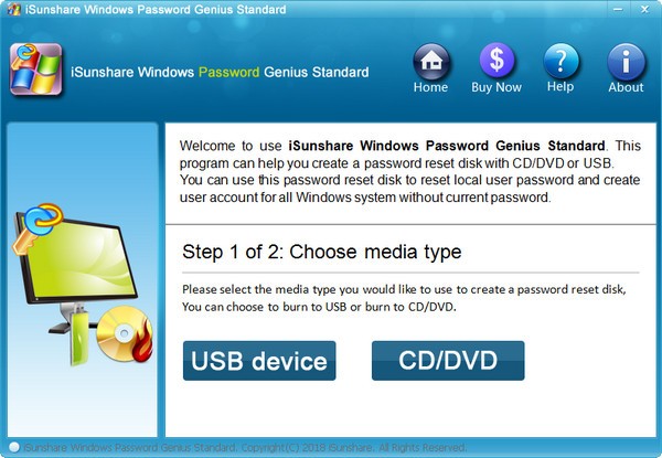 【iSunshare Windows Password Genius免费版下载】iSunshare Windows Password Genius(Windows密码恢复工具) v6.1.3 官方版