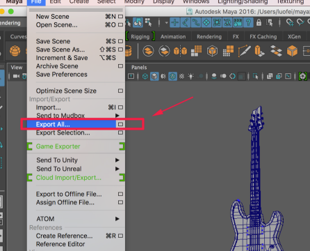 Maya2018破解版怎么导出obj格式