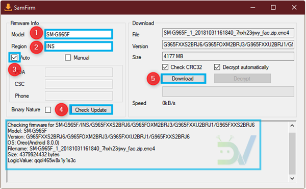 SamFirm中文版使用方法2