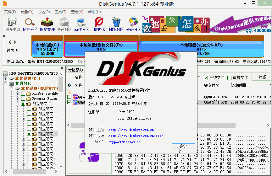 【diskgenius中文激活版】DiskGenius中文版免费下载(附激活工具) 专业版