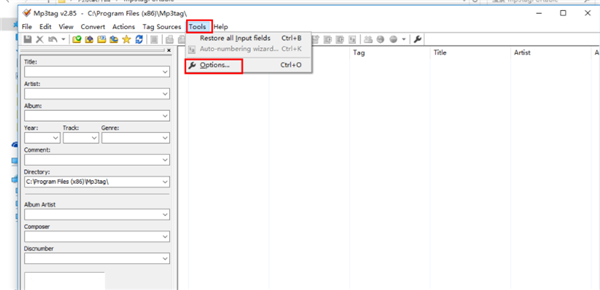 Mp3tag绿色中文版中文设置方法2