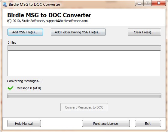 【MSG转DOC转换器下载】Birdie MSG to DOC Converter(MSG转DOC转换器) v2.1 官方版