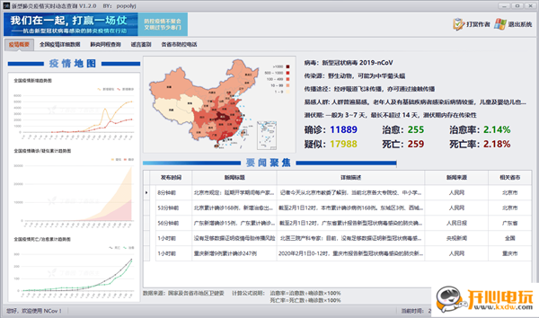 【新型肺炎疫情实时动态查询软件下载】新型肺炎疫情实时动态查询软件 V1.2 绿色免费版