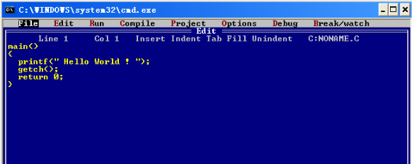Turbo C 2.0怎么使用