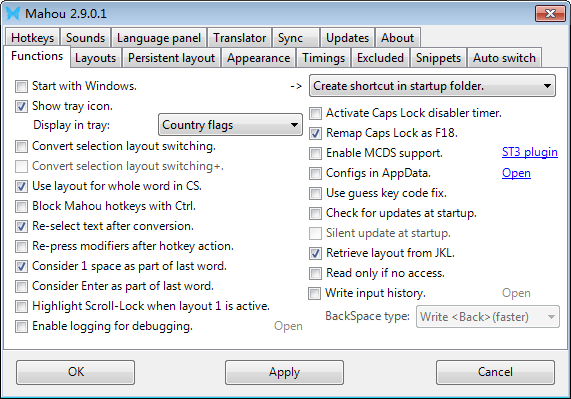 【Mahou官方版下载】Mahou(键盘布局切换软件) v2.9.0.1 官方版