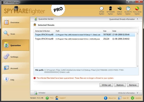 【SPYWAREfighter免费版】SPYWAREfighter(实时反间谍保护)下载 v4.5.155 官方版