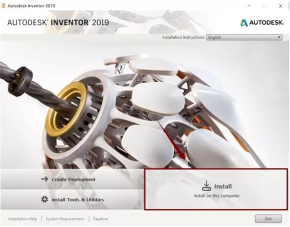 Inventor2019安装步骤1