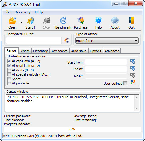 【advanced pdf password recovery下载】Advanced PDF Password Recovery V5.06 中文激活版