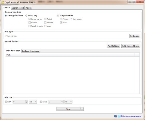 【Duplicate Music Remover Free激活版下载】Duplicate Music Remover Free(重复音乐删除工具) v2.1 绿色版