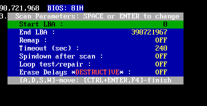硬盘检测工具mhdd常用的命令