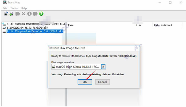 transmac软件苹果U盘启动制作教程4