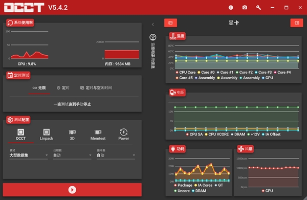 【OCCT电源测试软件下载】OCCT单文件版 v5.4.2 中文版