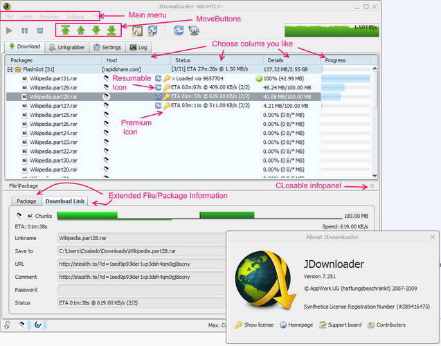【JDownloader中文版下载】JDownloader2中文版 v2019 免费激活版