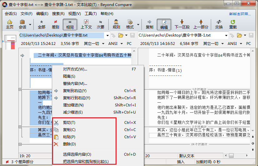 Beyond Compare免费版常见问题截图