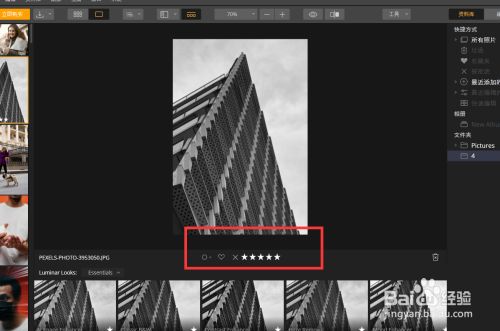 Luminar Neo怎么对图片进行评级4