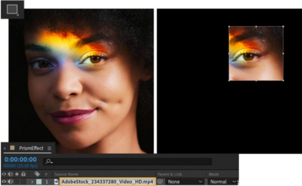 After Effects2022中制作棱镜镜头效果1