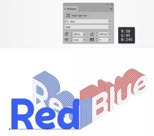 Adobe Illustrator CC2022破解版创建等距分层文本效果9