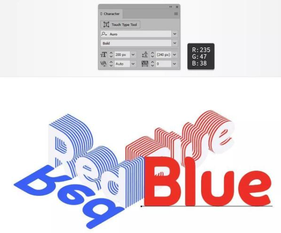 Adobe Illustrator CC2022破解版创建等距分层文本效果11