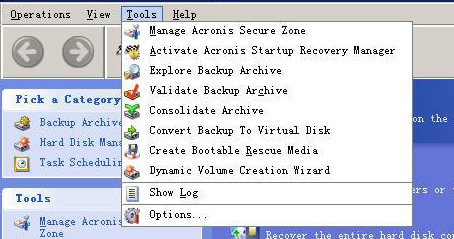 Acronis True Image恢复系统3