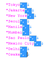 EmEditor如何当前列垂直线6