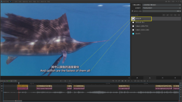 arctime pro怎么加双语字幕5