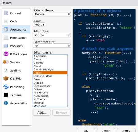 自定义外观截图