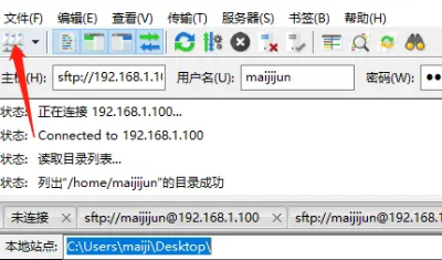 FileZilla站点连接设置截图2