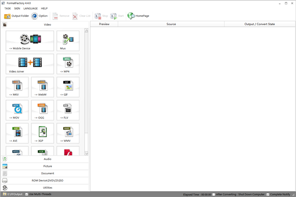 FormatFactory中文版特色截图