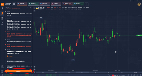拉取历史快讯截图