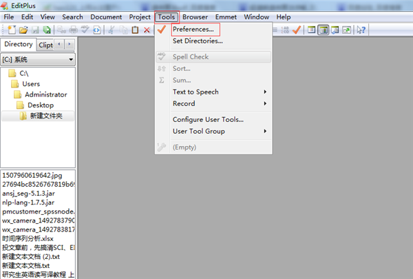 EditPlus设置文件窗口顶部显示截图2