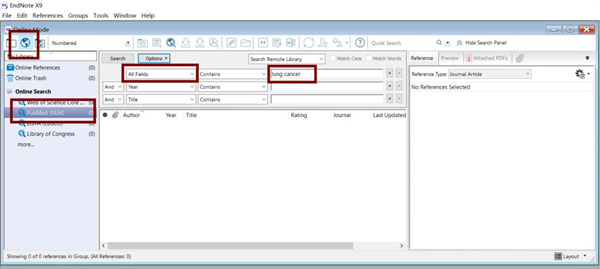 怎么从EndNote X9数据库中搜索文献1