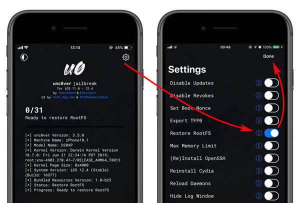 uncover怎么清除越狱环境1