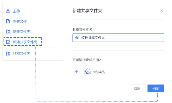 创建一个新的共享文件夹截图1