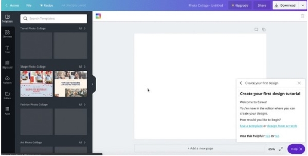 Canva可画破解版怎么选择设计类型1