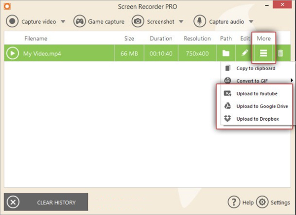 Icecream Screen Recorder编辑并共享录音截图3