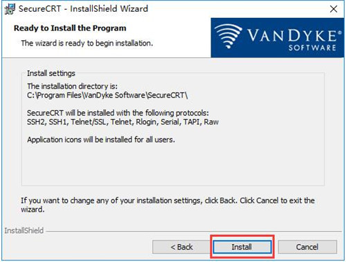 SecureCRT绿色版安装步骤9