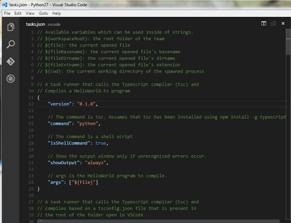 在Vscode中配置运行Python程序的命令截图2