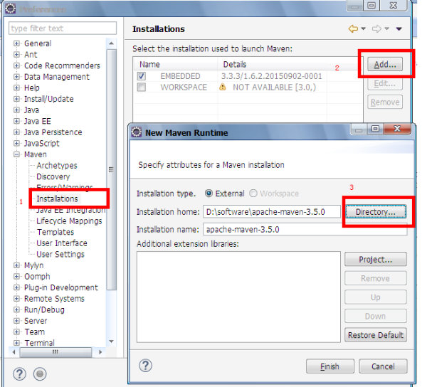 设置MAVEN路径顶折截图