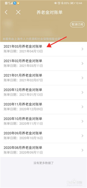 怎么查询医保金账单4
