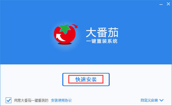 大蕃茄一键重装系统安装步骤截图1