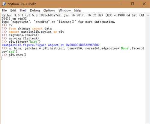 Python绘制图片的直方图截图4