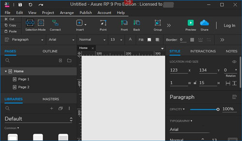 Axure RP9.0汉化破解版