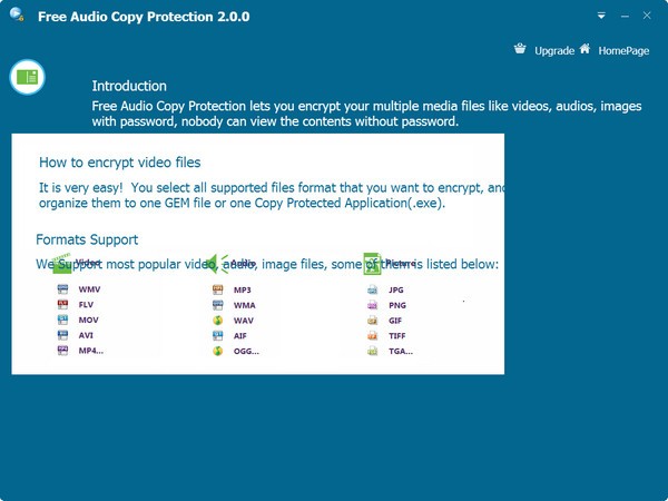【Free Audios Copy Protection免费版下载】Free Audios Copy Protection(音频复制保护工具) v2.0 官方免费版