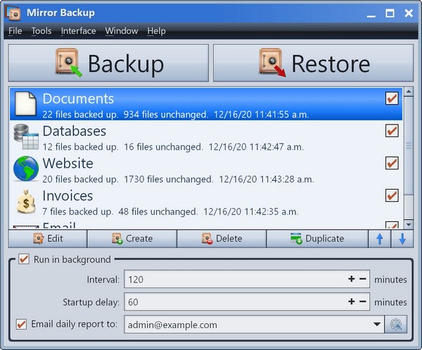 【Mirror Backup下载】Mirror Backup(备份工具) v1.1 官方版