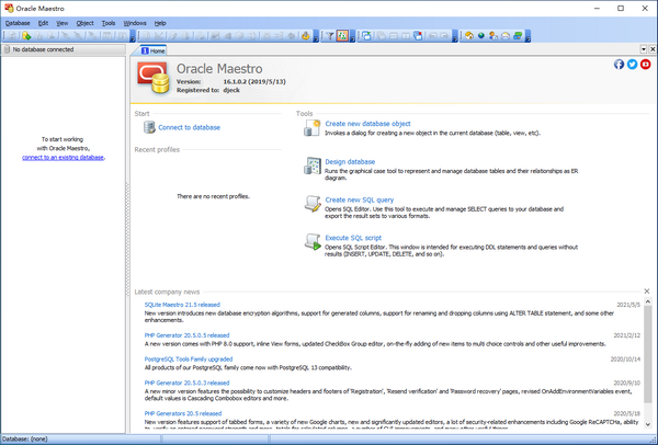 【Oracle Maestro官方版下载】Oracle Maestro(数据库管理软件) v16.1.0.2 官方版