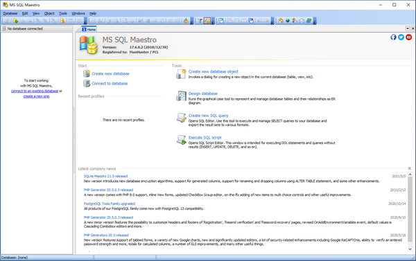 【MS SQL Maestro免费版下载】MS SQL Maestro(数据库管理工具) v17.6.0.2 官方版