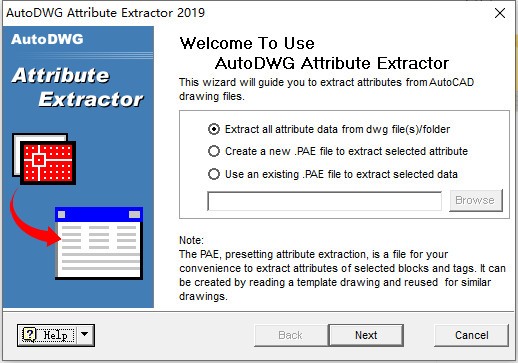 【AutoDWG Attribute Extractor官方版下载】AutoDWG Attribute Extractor(CAD属性提取工具) v2019 官方版