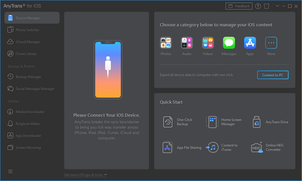 【AnyTrans for IOS电脑版下载】AnyTrans for IOS免费版 v8.8.2 官方版