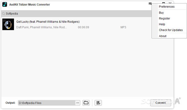 【AudKit Tidizer Music Converter免费版】AudKit Tidizer Music Converter(音乐下载转换工具) v2.2.0.23 免费版