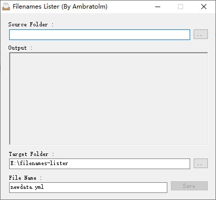 【Filenames Lister官方版下载】Filenames Lister(文件列表生成工具) v0.1 官方版